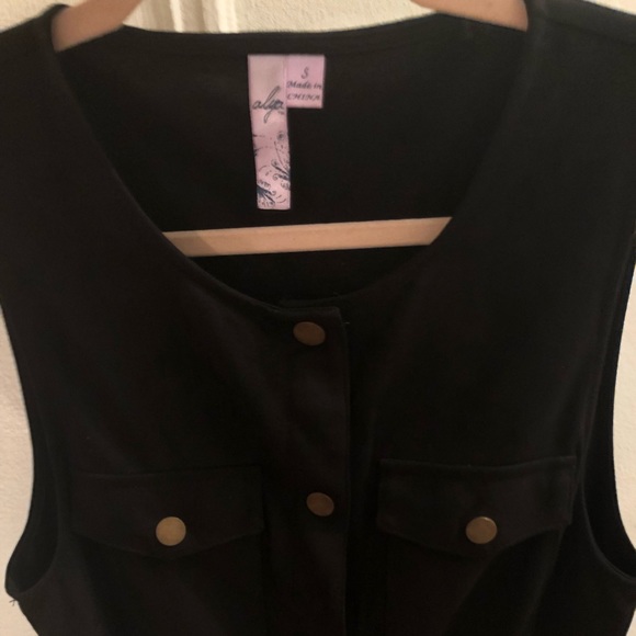 Francesca’s Black Suede Dress - Picture 5 of 6